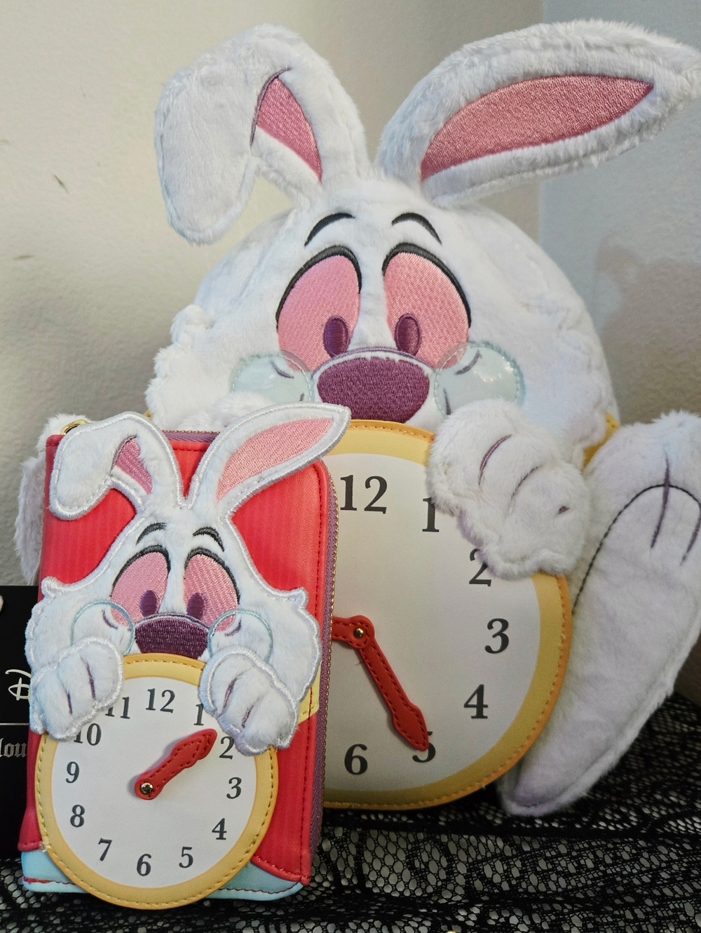 Loungefly Alice in Wonderland White Rabbit Cosplay Mini Backpack & Wallet NWT